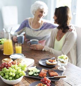 Family Brunch with Grapes