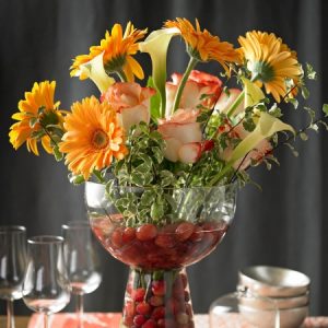 Grapes in Flower Vase