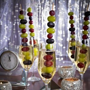 Grape Skewers in Champagne