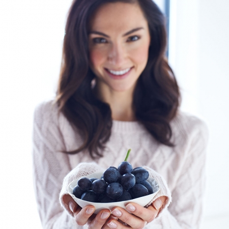 Women with grapes