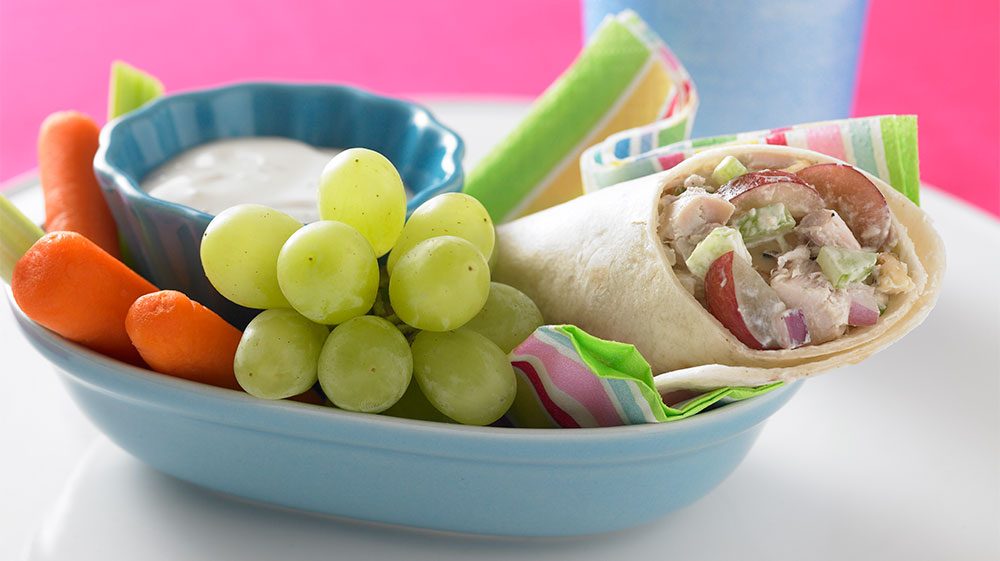 chicken-salad-wrap-with-grapes