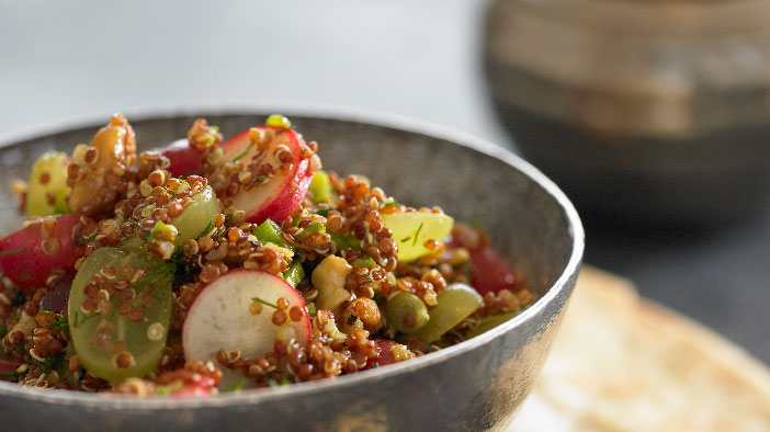 Quinoa and Grape Curry Salad