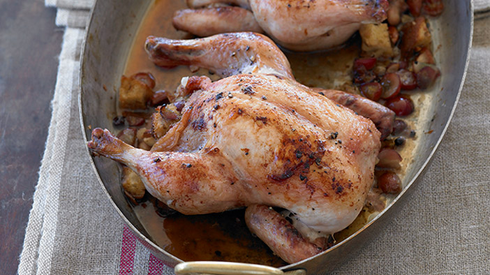 roasted-game-hens-with-spiced-grape-and-almond-dressing