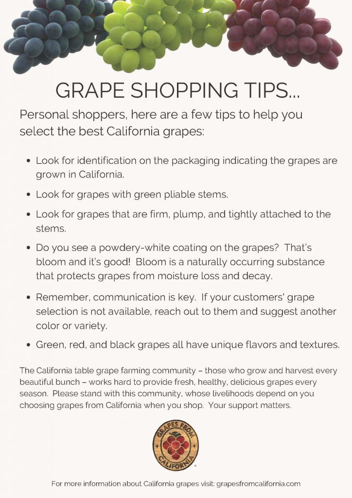 Marketing Resources Grapes from California